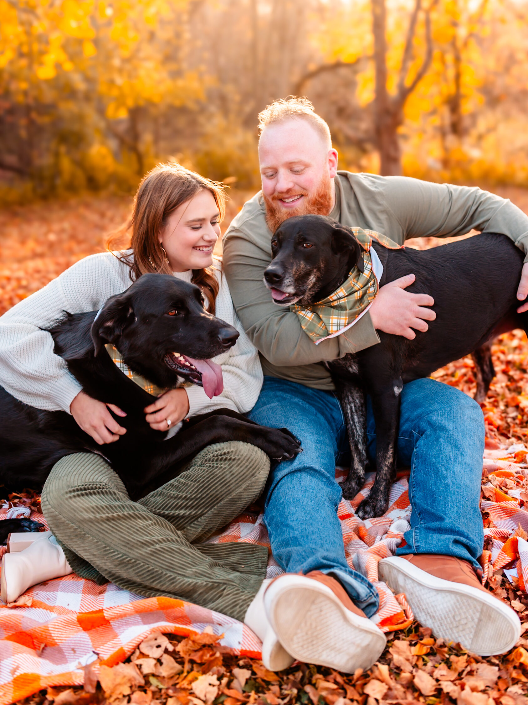 Savannah & Lukas with their Dogs